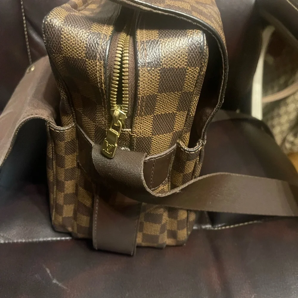 Louis Vuitton Dark Brown Checkered Messenger Bag